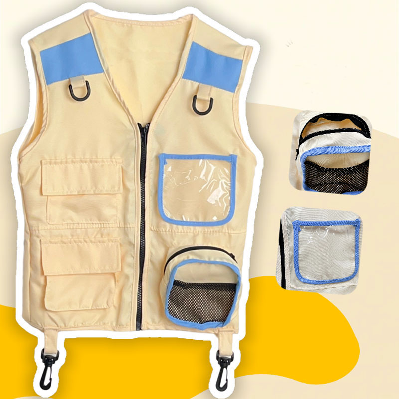 Outdoor Adventure Girls - Children Explorer Vest Pretend Play Cosplay