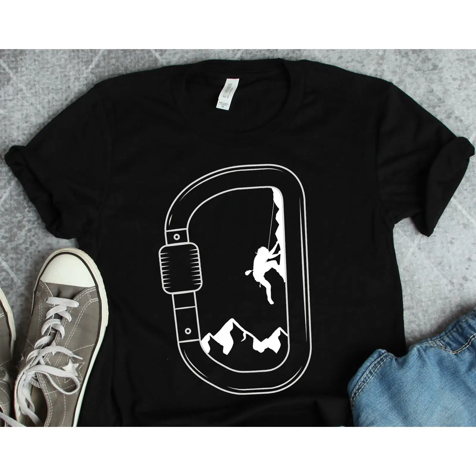 Rock Climbing Carabiner T Shir - đánh giá và giá Outdoor Adventure Enthusiast
