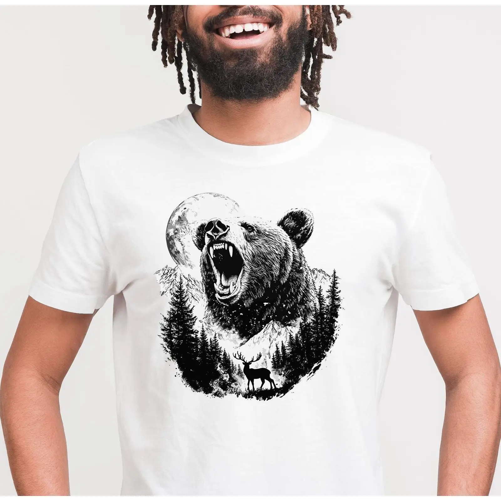 Wilderness Bear Deer T Shirt N - đánh giá và giá Outdoor Adventure Enthusiast
